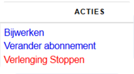 3. Verlenging stoppen